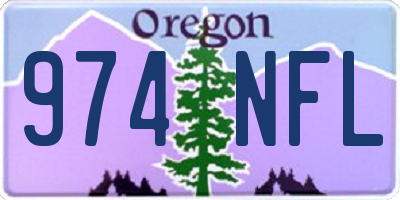 OR license plate 974NFL