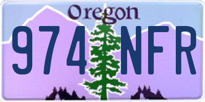 OR license plate 974NFR