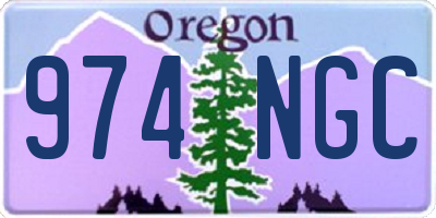 OR license plate 974NGC