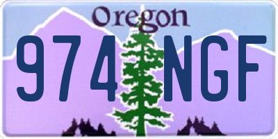 OR license plate 974NGF