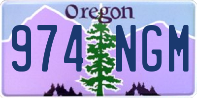 OR license plate 974NGM
