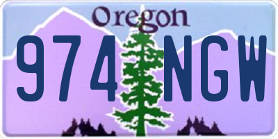 OR license plate 974NGW