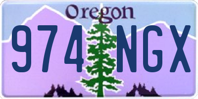 OR license plate 974NGX