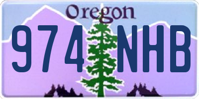 OR license plate 974NHB