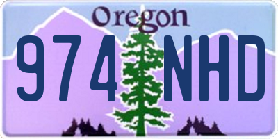 OR license plate 974NHD