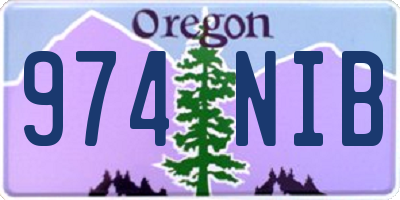 OR license plate 974NIB