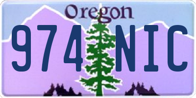 OR license plate 974NIC