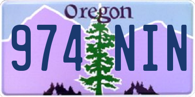 OR license plate 974NIN