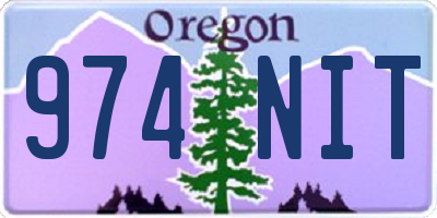 OR license plate 974NIT