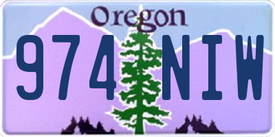 OR license plate 974NIW