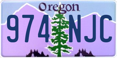OR license plate 974NJC