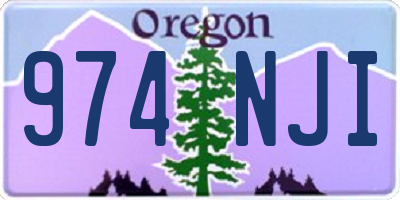 OR license plate 974NJI