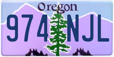 OR license plate 974NJL