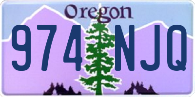 OR license plate 974NJQ