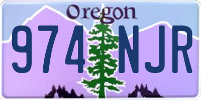 OR license plate 974NJR