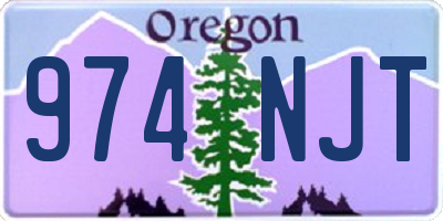 OR license plate 974NJT