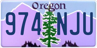 OR license plate 974NJU