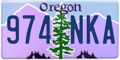 OR license plate 974NKA