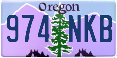 OR license plate 974NKB
