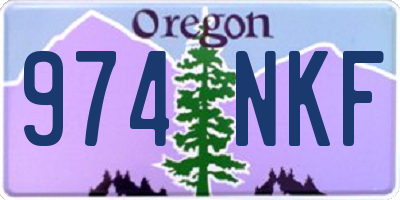 OR license plate 974NKF
