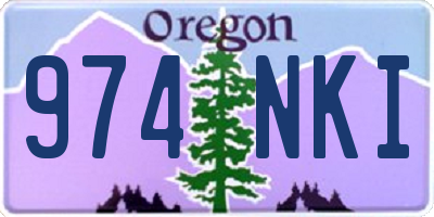 OR license plate 974NKI