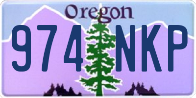 OR license plate 974NKP