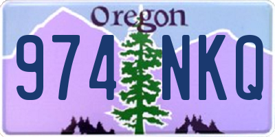 OR license plate 974NKQ