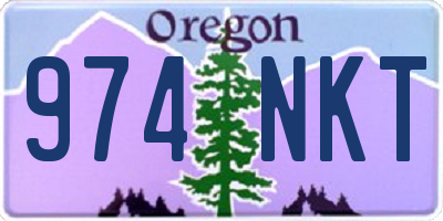 OR license plate 974NKT