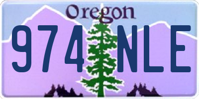 OR license plate 974NLE