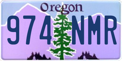 OR license plate 974NMR