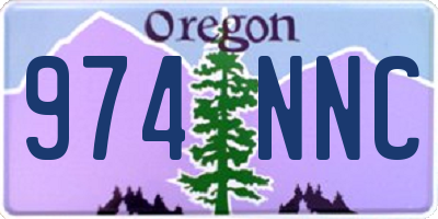 OR license plate 974NNC