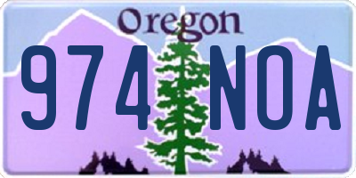 OR license plate 974NOA