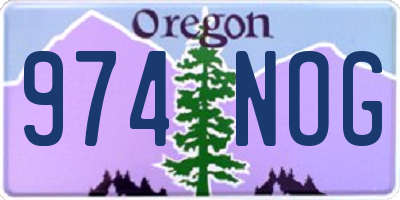 OR license plate 974NOG