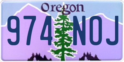 OR license plate 974NOJ