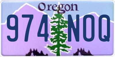 OR license plate 974NOQ