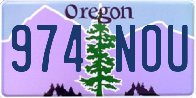 OR license plate 974NOU