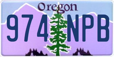 OR license plate 974NPB