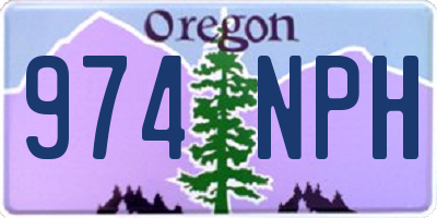 OR license plate 974NPH