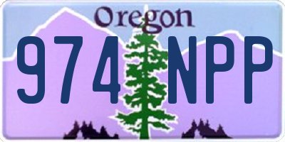 OR license plate 974NPP