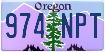 OR license plate 974NPT