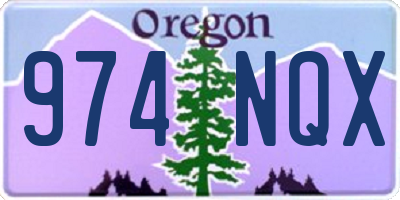OR license plate 974NQX