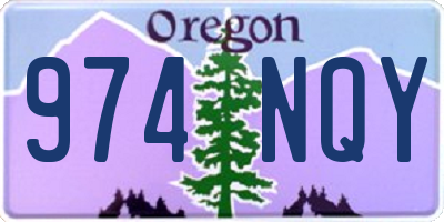 OR license plate 974NQY