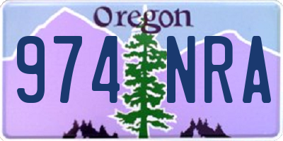 OR license plate 974NRA