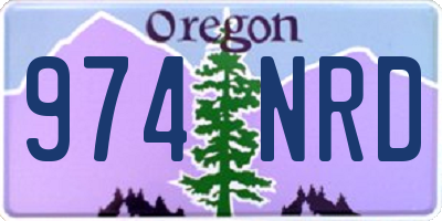 OR license plate 974NRD