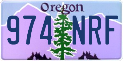 OR license plate 974NRF
