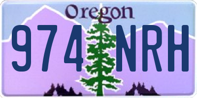 OR license plate 974NRH