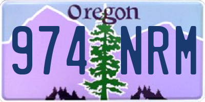 OR license plate 974NRM