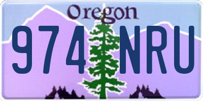 OR license plate 974NRU