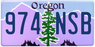 OR license plate 974NSB