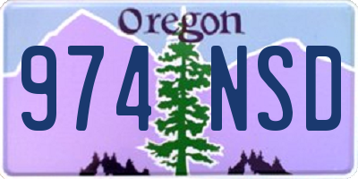 OR license plate 974NSD